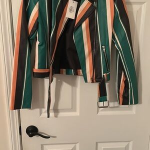 Striped Multicolor Women's Jacket